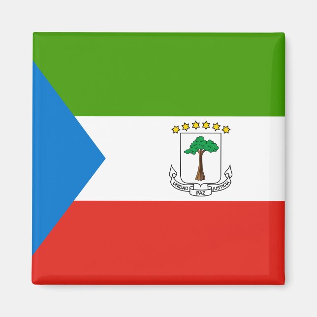 Imán Bandera de Guinea Ecuatorial (Frente)