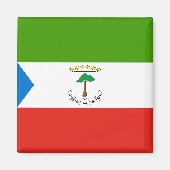 Imán Bandera de Guinea Ecuatorial (África) (Frente)