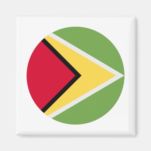 Imán Bandera de Guyana (Frente)