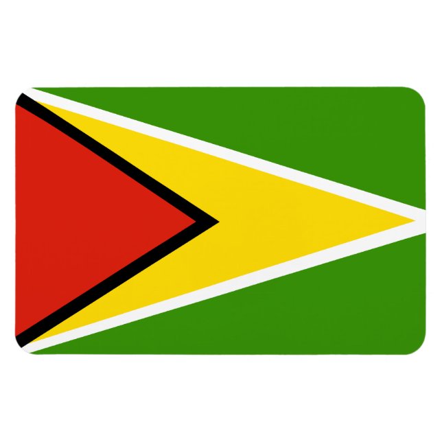 Imán Bandera de Guyana (Horizontal)