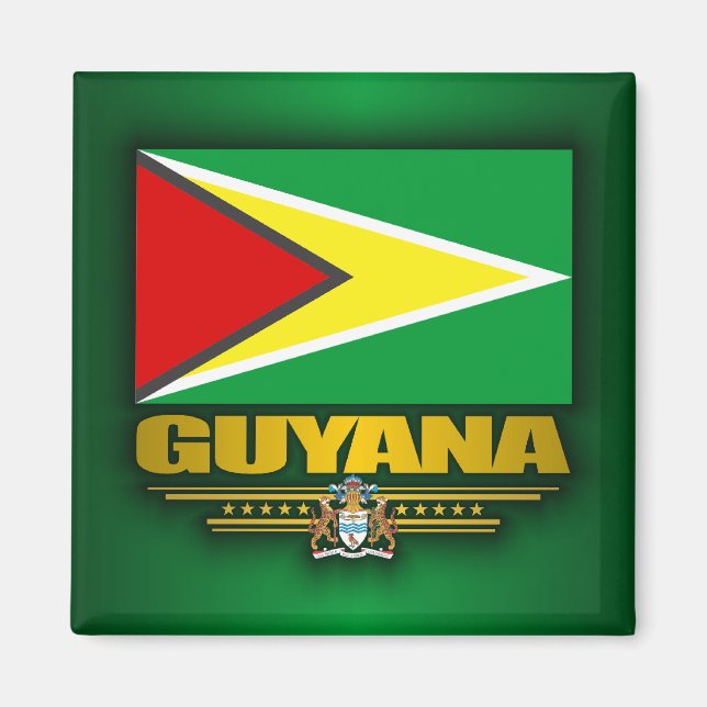 Imán Bandera de Guyana (Frente)