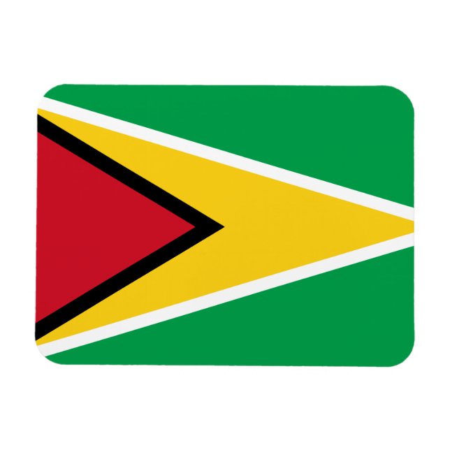 Imán Bandera de Guyana (Horizontal)