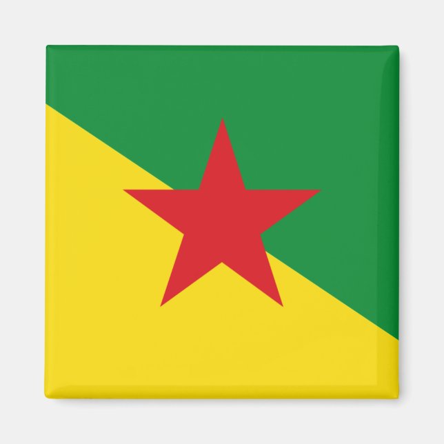 Imán Bandera de Guyana Francesa (Frente)