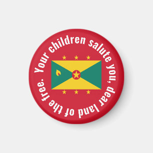 Imán Bandera de Guyana Himno Nacional Rojo Verde Amaril