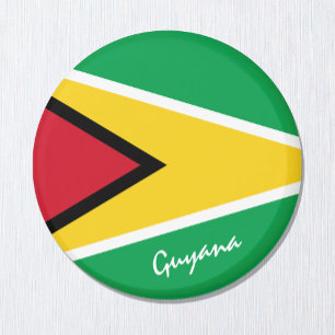 Imán Bandera de Guyana y Sudamérica - hinchas de viajes