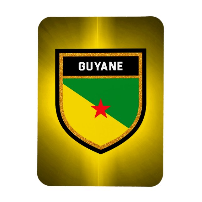 Imán Bandera de Guyane (Vertical)