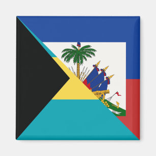 Imán Bandera de Haití en Bahamas   Bandera media haitia