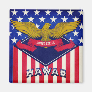 Imán Bandera de Hawaii USA
