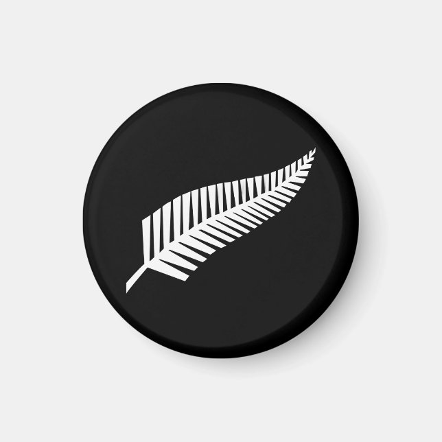 Imán bandera de helecho plateado (NZ) (Frente)