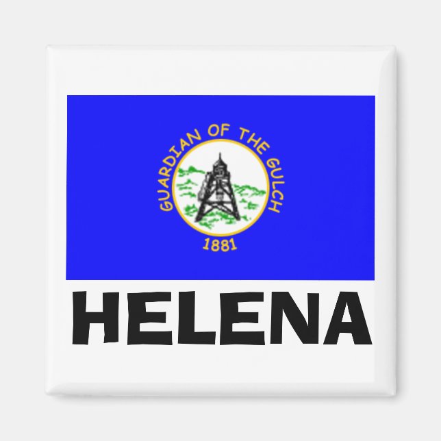 Imán Bandera de Helena, Montana (Frente)