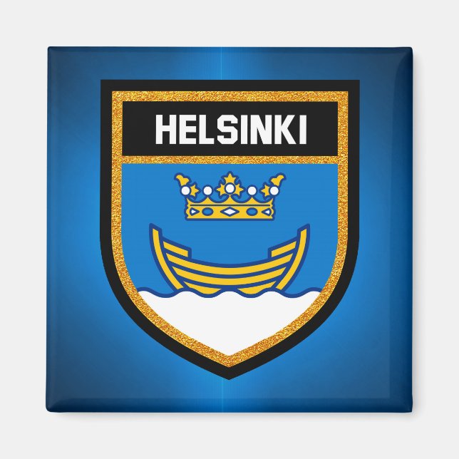 Imán Bandera de Helsinki (Frente)