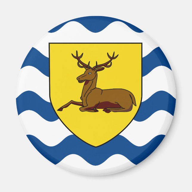 Imán Bandera de Hertfordshire Magnet (Frente)