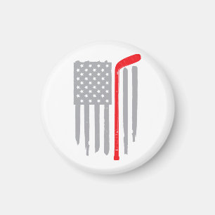 Imán Bandera de hockey estadounidense