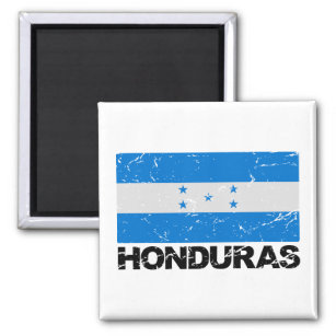 Imán Bandera de Honduras Vintage
