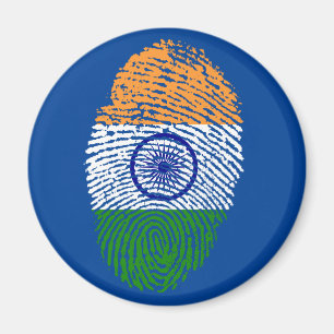 Imán Bandera de huellas dactilares de India