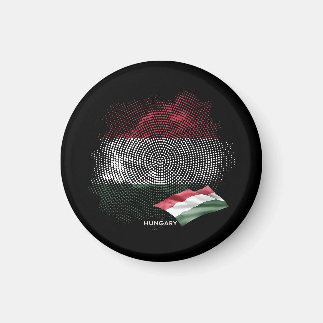 Imán bandera de Hungría (Frente)