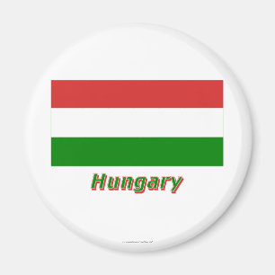Imán Bandera de Hungría con nombre
