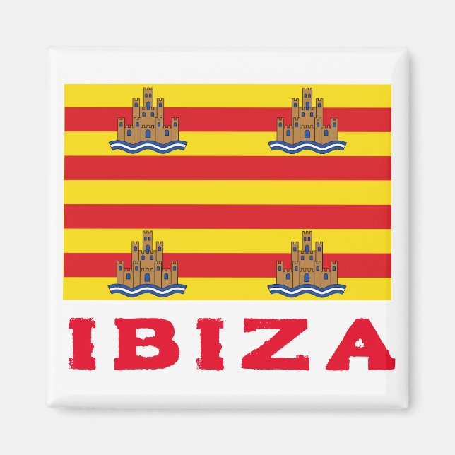 Imán Bandera de Ibiza, ESPAÑA (Frente)