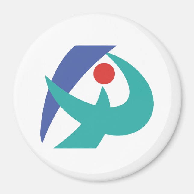 Imán Bandera de Iga, Mie, Japón (Frente)