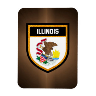 Imán Bandera de Illinois