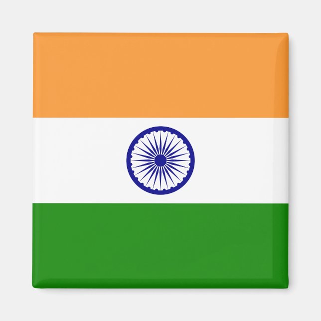 Imán Bandera de India (India) (Frente)