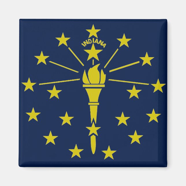 Imán Bandera de Indiana (Frente)