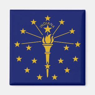 Imán Bandera de Indiana e Indiana, vacaciones y deporte