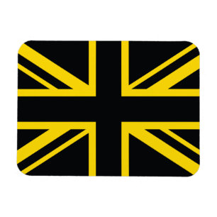 Imán Bandera de Inglaterra Negro Amarillo