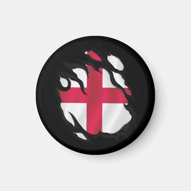 Imán Bandera de Inglaterra Rota (Frente)