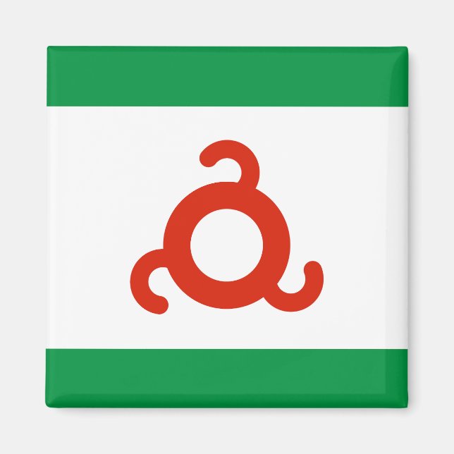 Imán Bandera de Ingushetia (Frente)