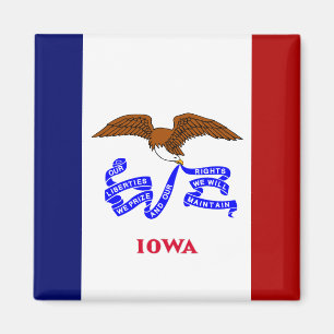 Imán Bandera de Iowa