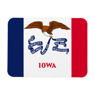 Imán Bandera de Iowa