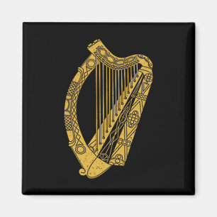 Imán Bandera de Irlanda Arpa Bandera Símbolo del Arpa I