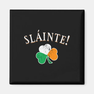 Imán Bandera de Irlanda de la tostada Slainte Shamrock 