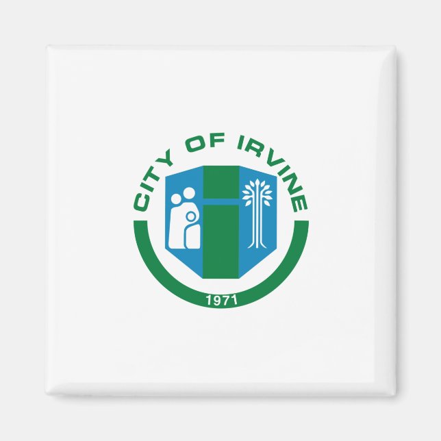 Imán Bandera de Irvine (California) (Frente)
