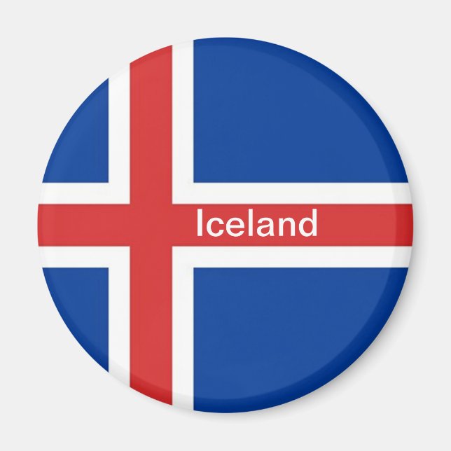 Imán Bandera de Islandia (Frente)