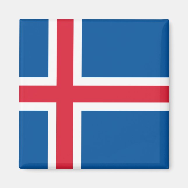 Imán Bandera de Islandia (Frente)