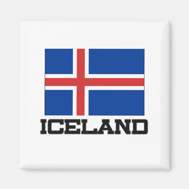 Imán Bandera de Islandia (Frente)