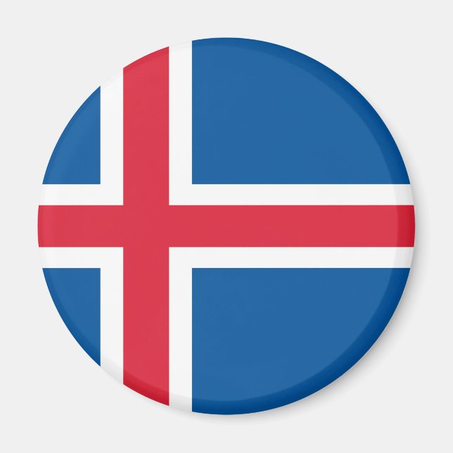 Imán Bandera de Islandia (Frente)