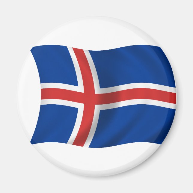 Imán Bandera de Islandia (Frente)