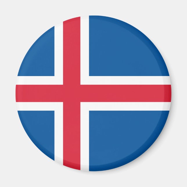 Imán Bandera de Islandia (Frente)