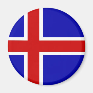 Imán bandera de Islandia