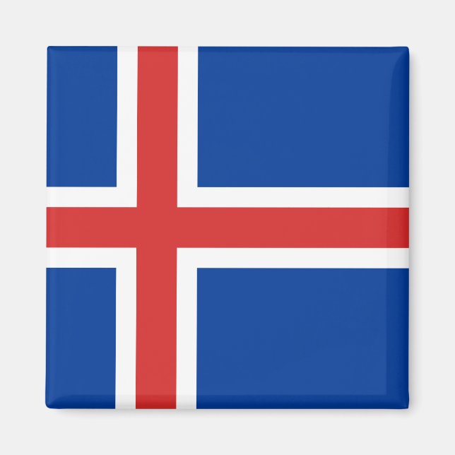 Imán Bandera de Islandia (Frente)