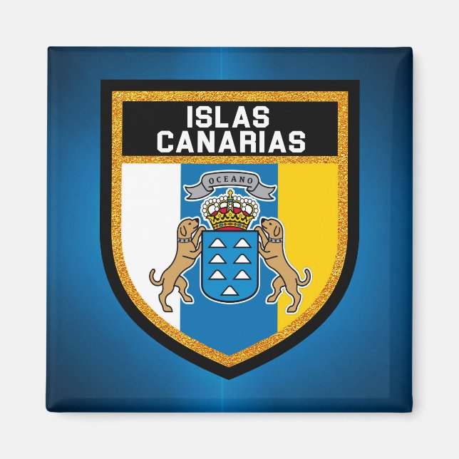 Imán Bandera de Islas Canarias (Frente)