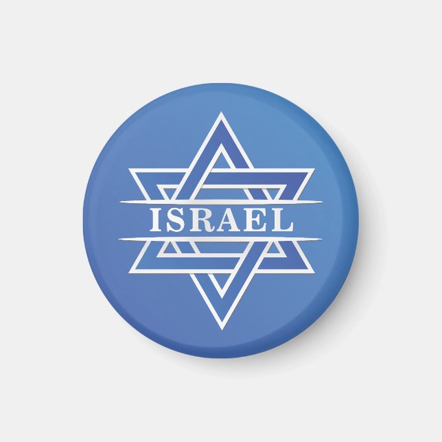 Imán Bandera De Israel Estrella De David (Frente)