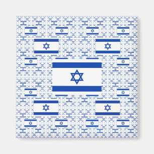 Imán Bandera de Israel - Estrella de David - en capas