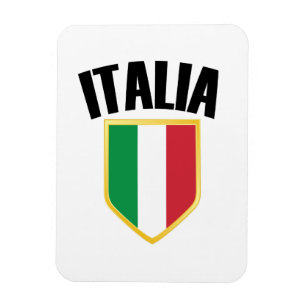 Imán Bandera de Italia Escudo