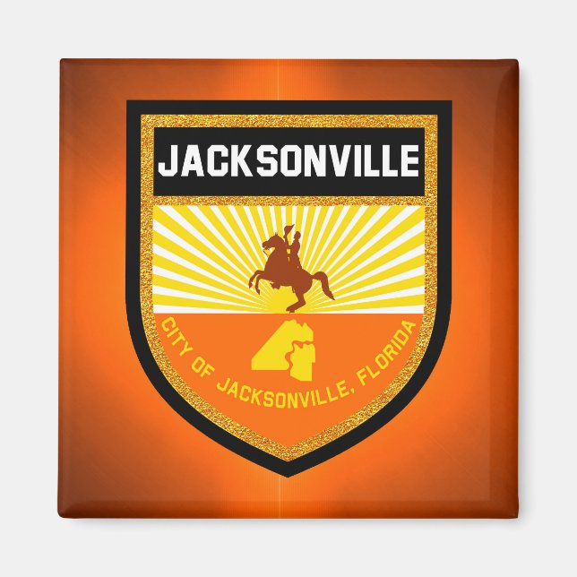 Imán Bandera de Jacksonville (Frente)