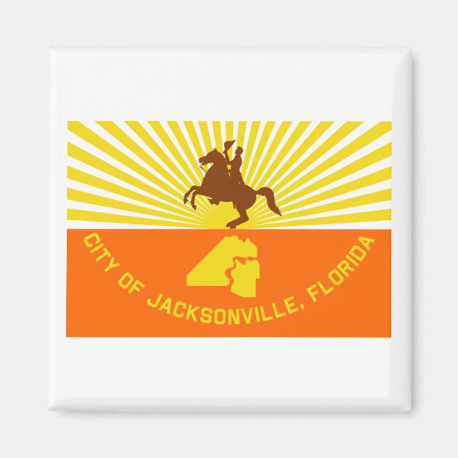 Imán Bandera de Jacksonville (Frente)