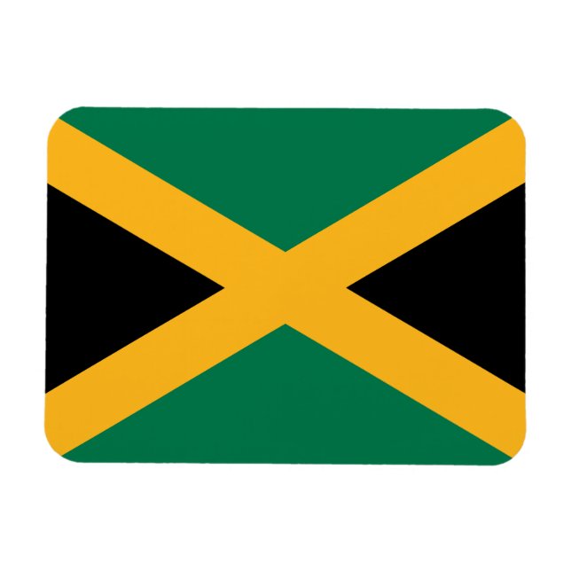 Imán Bandera de Jamaica (Horizontal)
